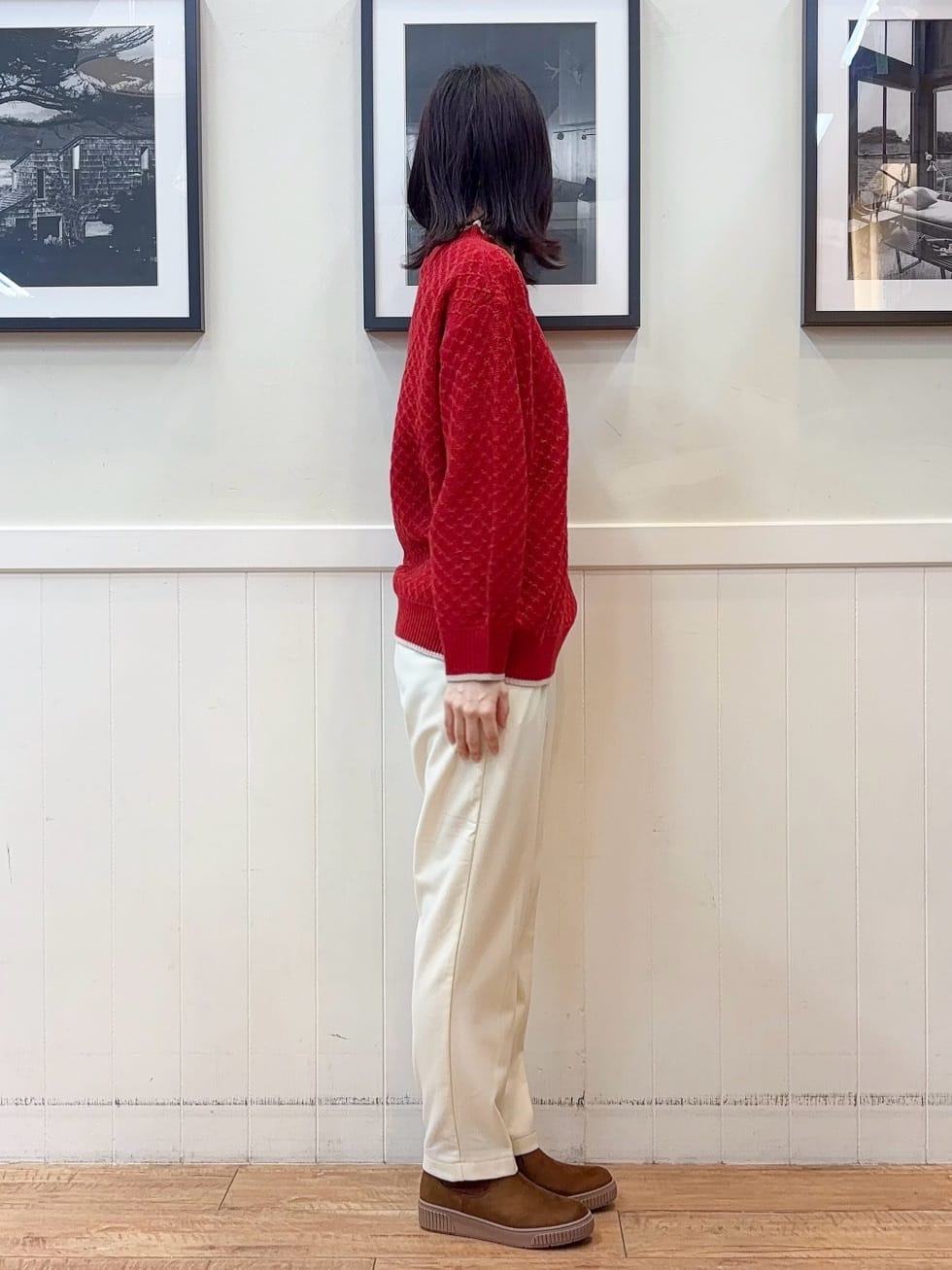 えぬさんの「SHOO･LA･RUE｜【洗濯機可/S-LL】美脚見え あったか裏起毛 テーパードパンツ」を使ったコーディネート