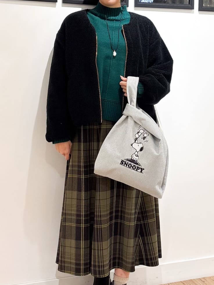 Ririkaさんの「Dessin｜【2WAY】リバーシブルタフタボアアウター」を使ったコーディネート