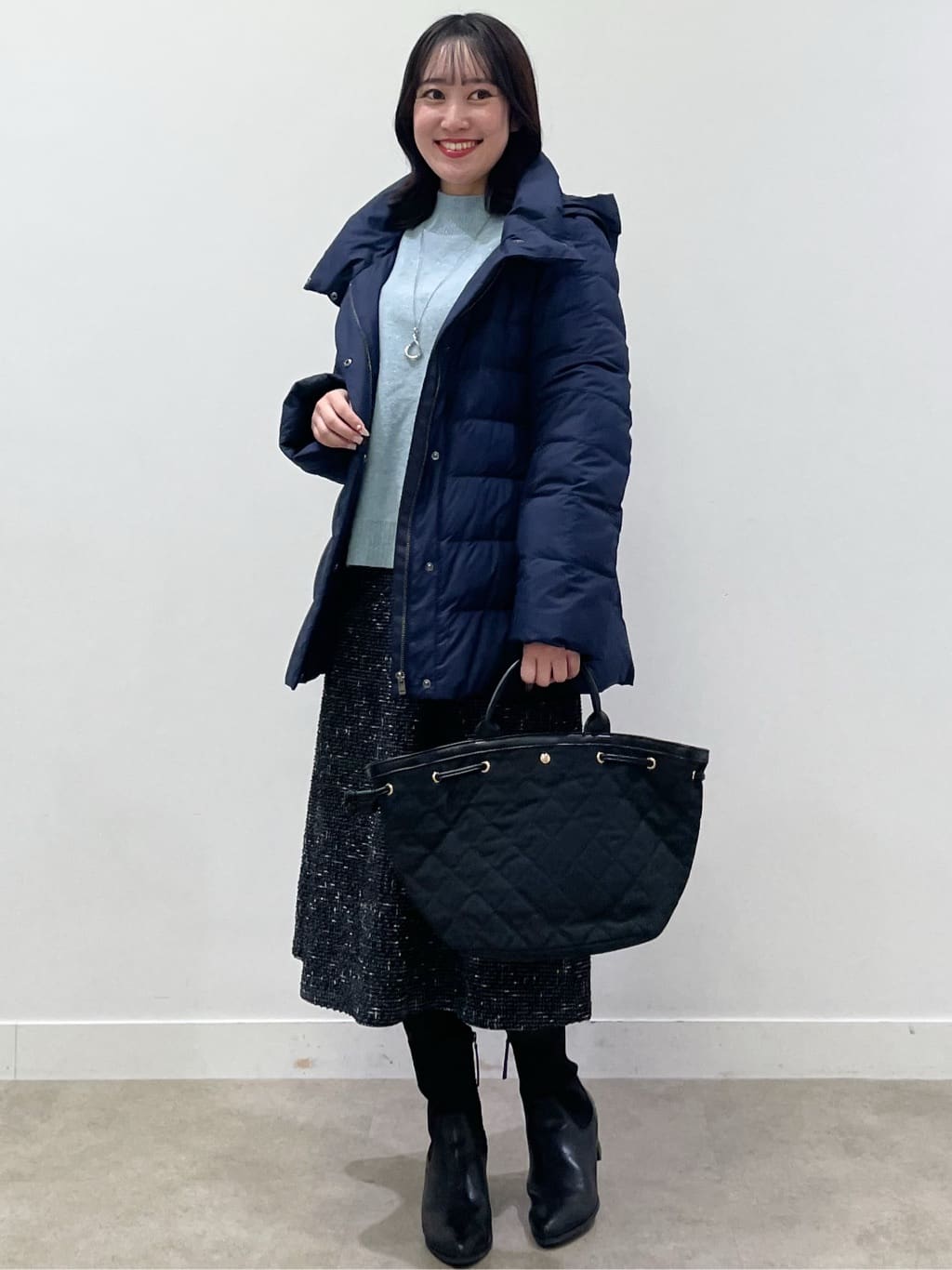yukariさんの「Reflect｜【SS-4Lサイズ】フーデッドミドルダウンコート」を使ったコーディネート