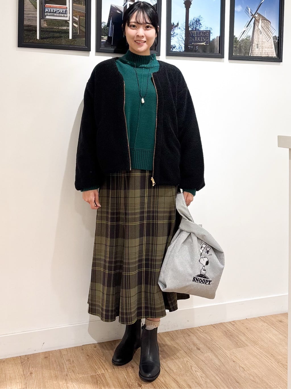 Ririkaさんの「Dessin｜【2WAY】リバーシブルタフタボアアウター」を使ったコーディネート
