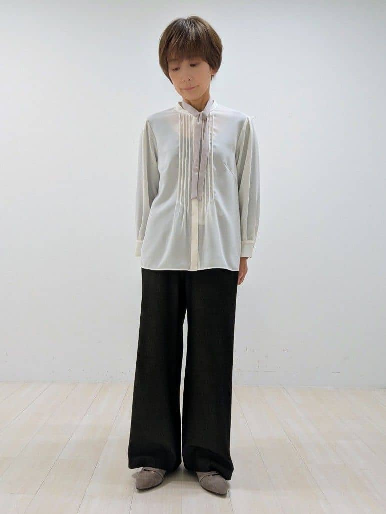 nishiさんの「Reflect｜【ライトアウター／通勤におすすめ◎／セットアップ可／すっきりシルエット】キレイめジャージジャケット」を使ったコーディネート