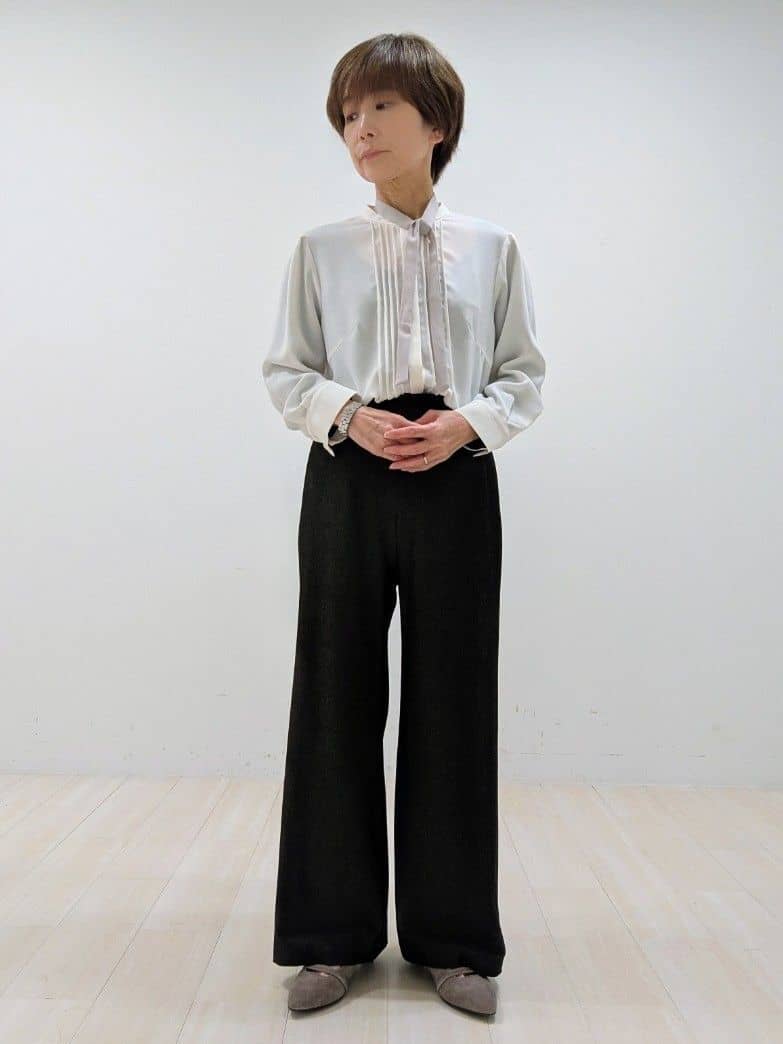 nishiさんの「Reflect｜【ライトアウター／通勤におすすめ◎／セットアップ可／すっきりシルエット】キレイめジャージジャケット」を使ったコーディネート
