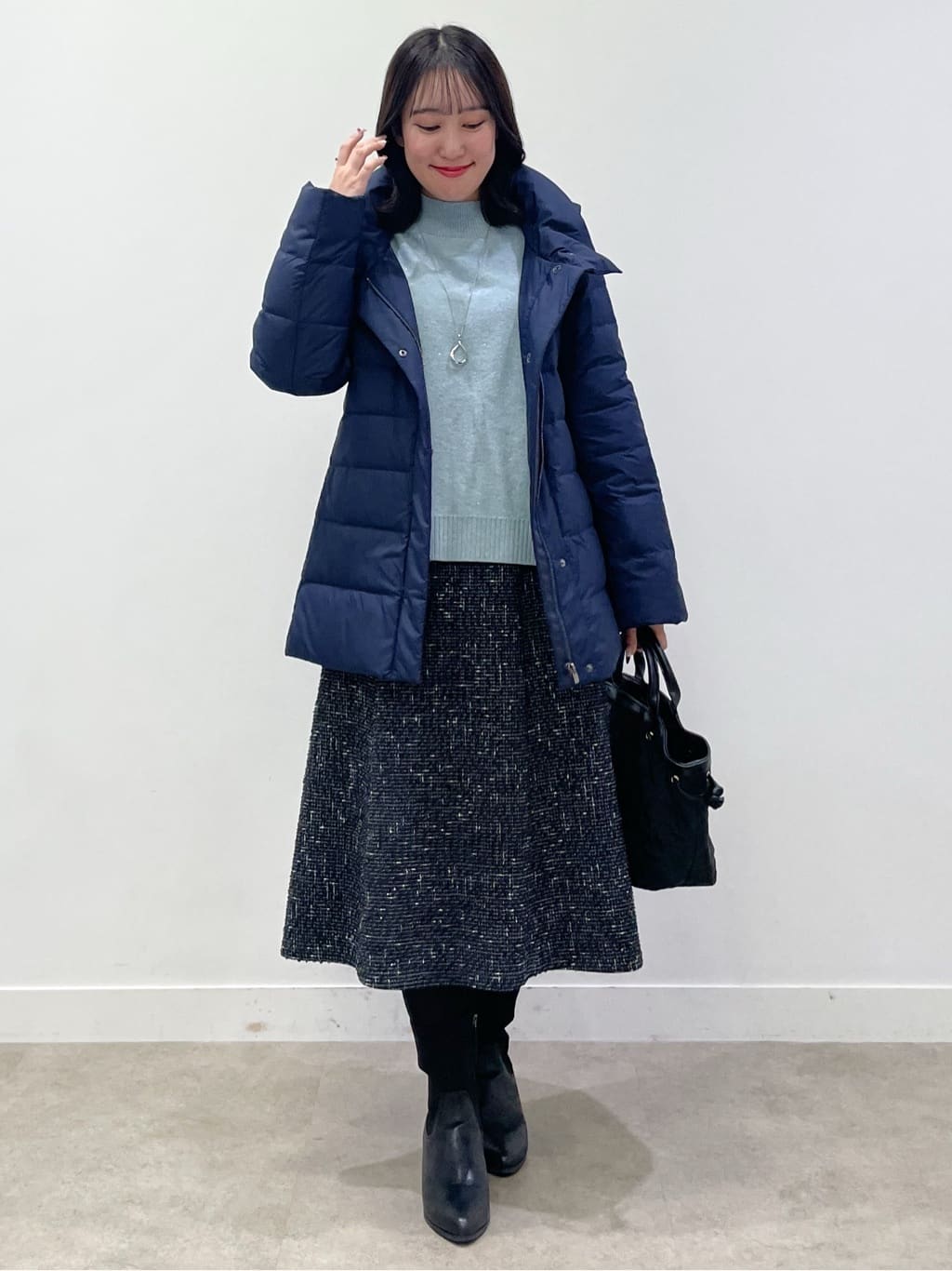 yukariさんの「Reflect｜【SS-4Lサイズ】フーデッドミドルダウンコート」を使ったコーディネート
