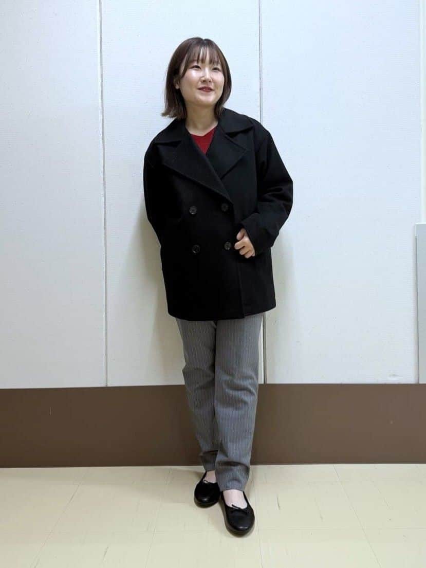 Rikoさんの「INDIVI｜【軽やか／ゆったり】ウール混ショートトレンチコート」を使ったコーディネート