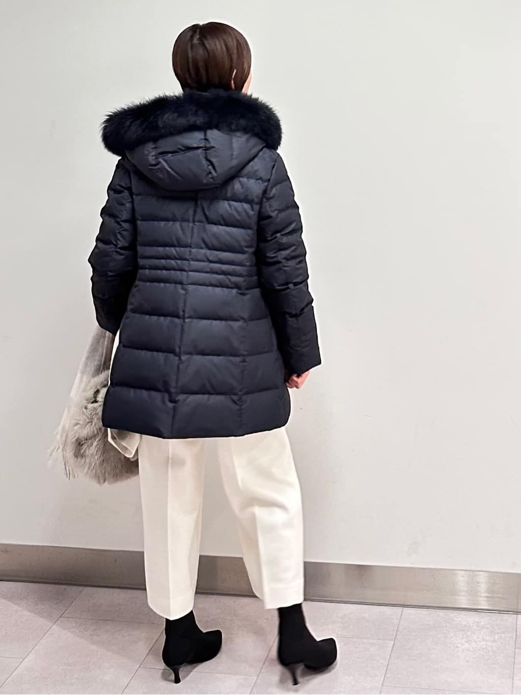みなこさんの「UNTITLED｜【8色展開/洗える】ウールカシミヤ ハイネックニット」を使ったコーディネート
