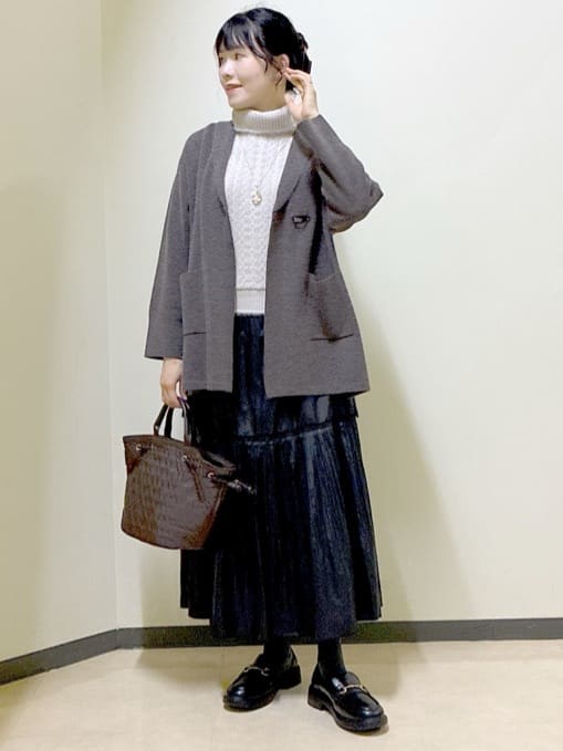  beni_gingerさんの「Reflect｜【ライトアウター／気軽な羽織に◎】オフボディカーディガン」を使ったコーディネート