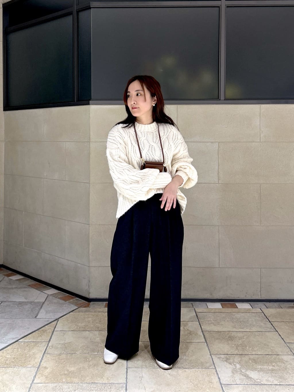よねさんの「INDIVI｜コンパクト2Wayミニパース」を使ったコーディネート