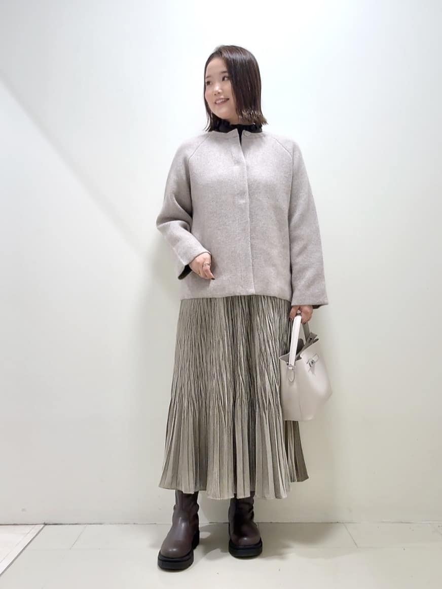 YUIさんの「UNTITLED｜【軽アウター/ミドル丈】ウールニットコーディガン」を使ったコーディネート