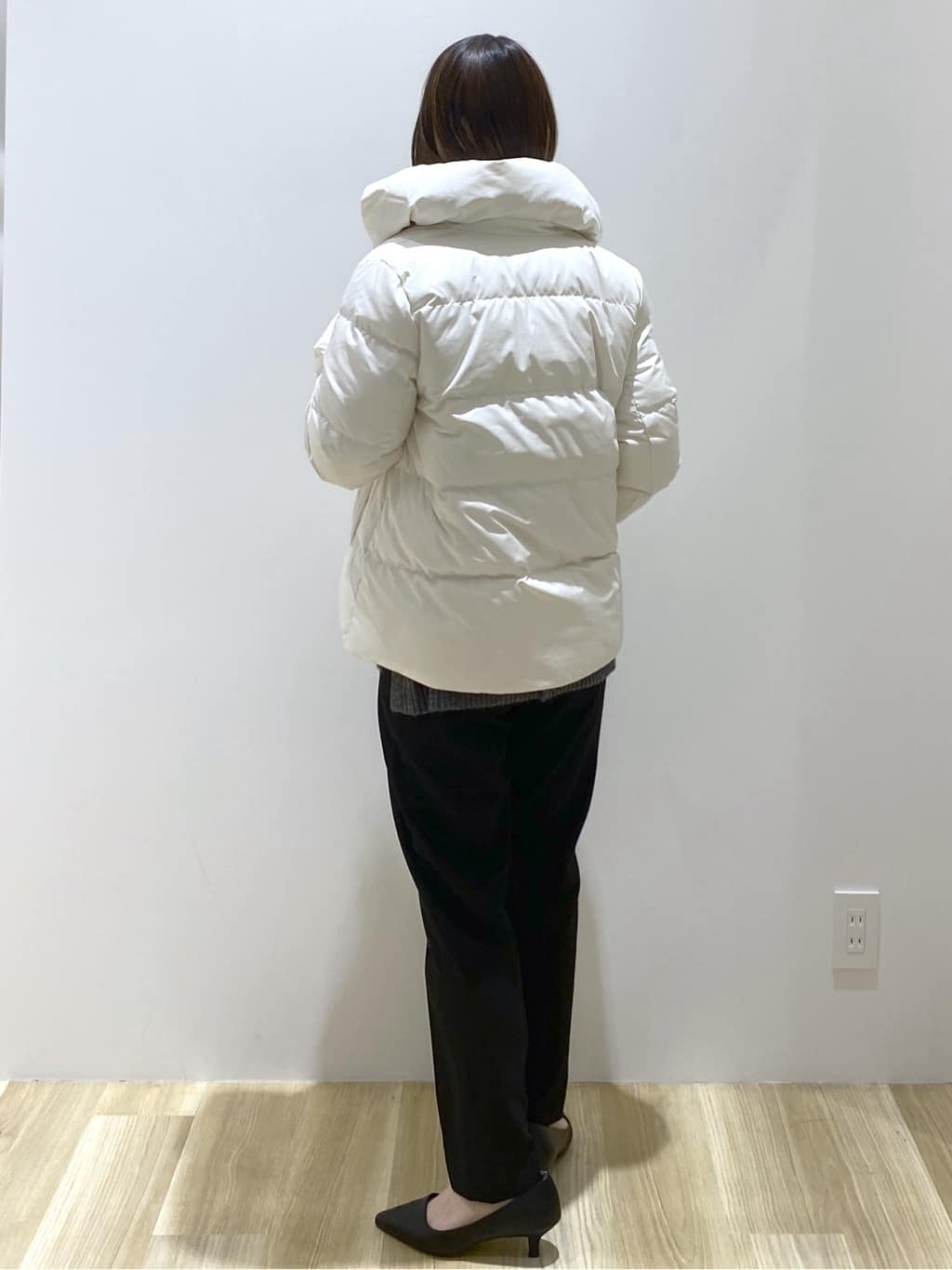 えりさんの「OPAQUE.CLIP｜撥水ショートダウン【防風／抗菌防臭／洗濯機洗い可】《SS～LL》」を使ったコーディネート