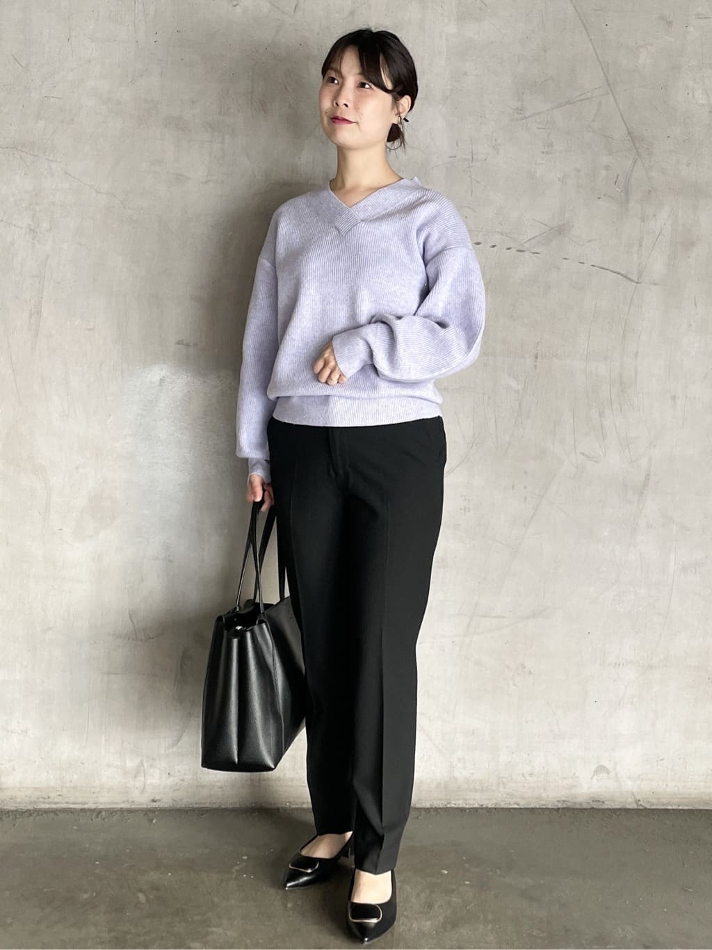 tomokoさんの「OPAQUE.CLIP｜ウォームストレッチテーパードパンツ【洗濯機OK／防シワ／吸湿発熱】《XS～3L》」を使ったコーディネート