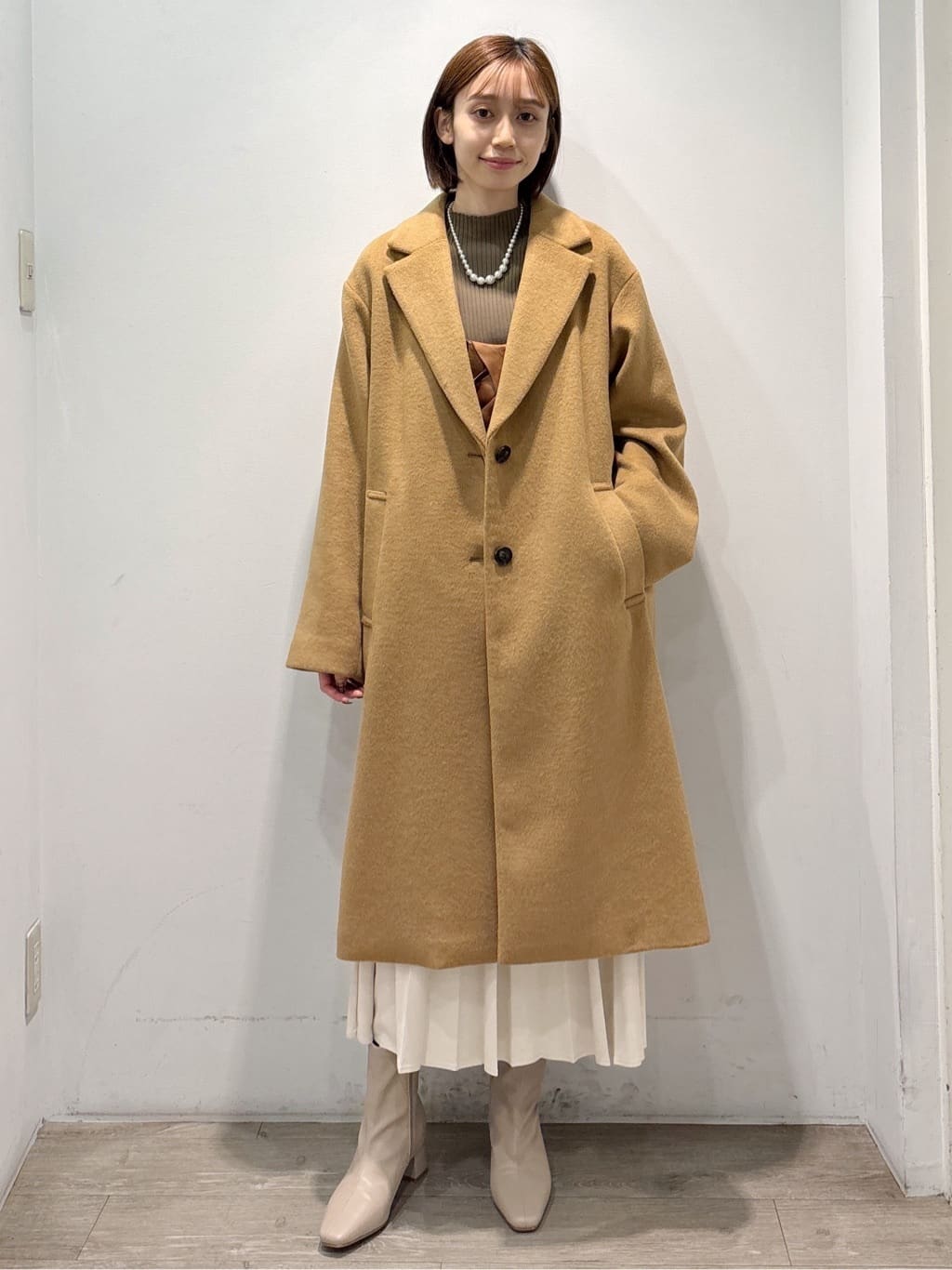ぶまりんさんの「OPAQUE.CLIP｜ハイネックリブニット【洗濯機OK】」を使ったコーディネート