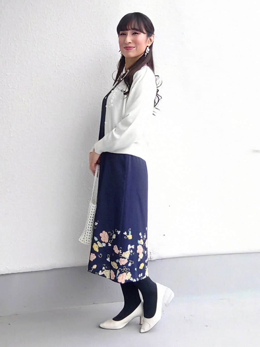 keinaさんの「SunaUna｜【co creation and yours／SS～L】花柄パネルワンピース」を使ったコーディネート