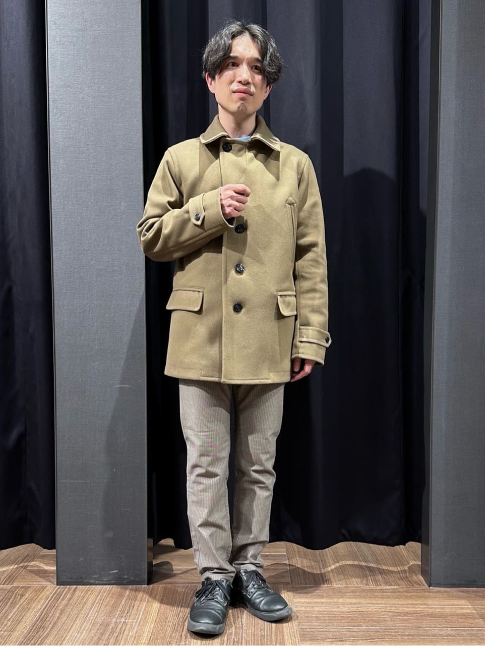 tomoyaさんの「THE SHOP TK｜ウーリックシングルPジャケット」を使ったコーディネート
