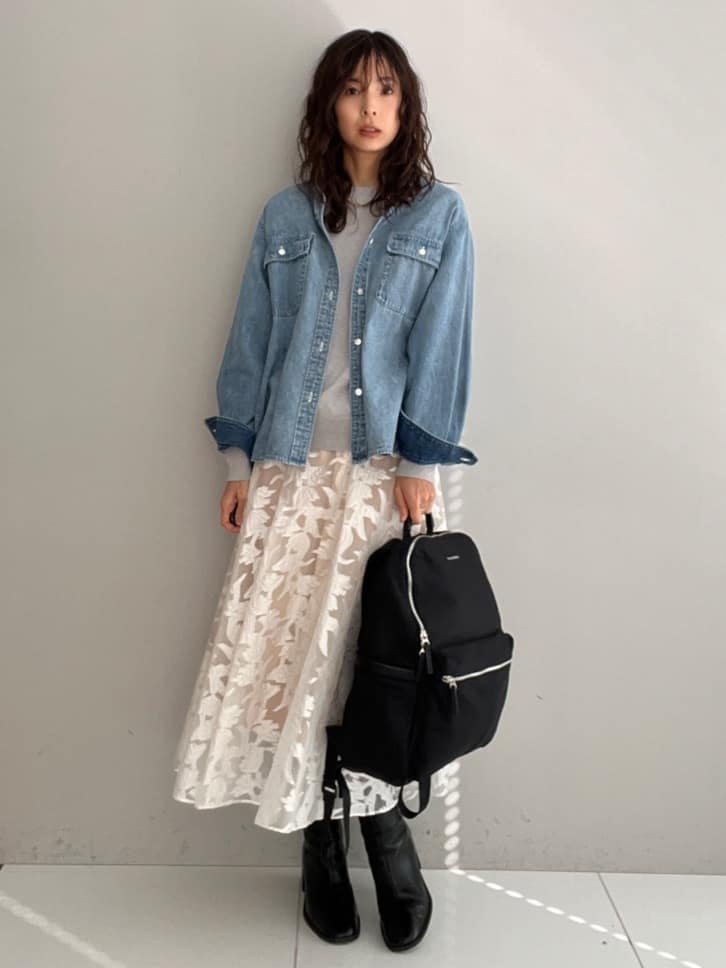 misaさんの「DRESSTERIOR｜【再入荷/荷重軽減】サスペンションマルチポケットリュック」を使ったコーディネート