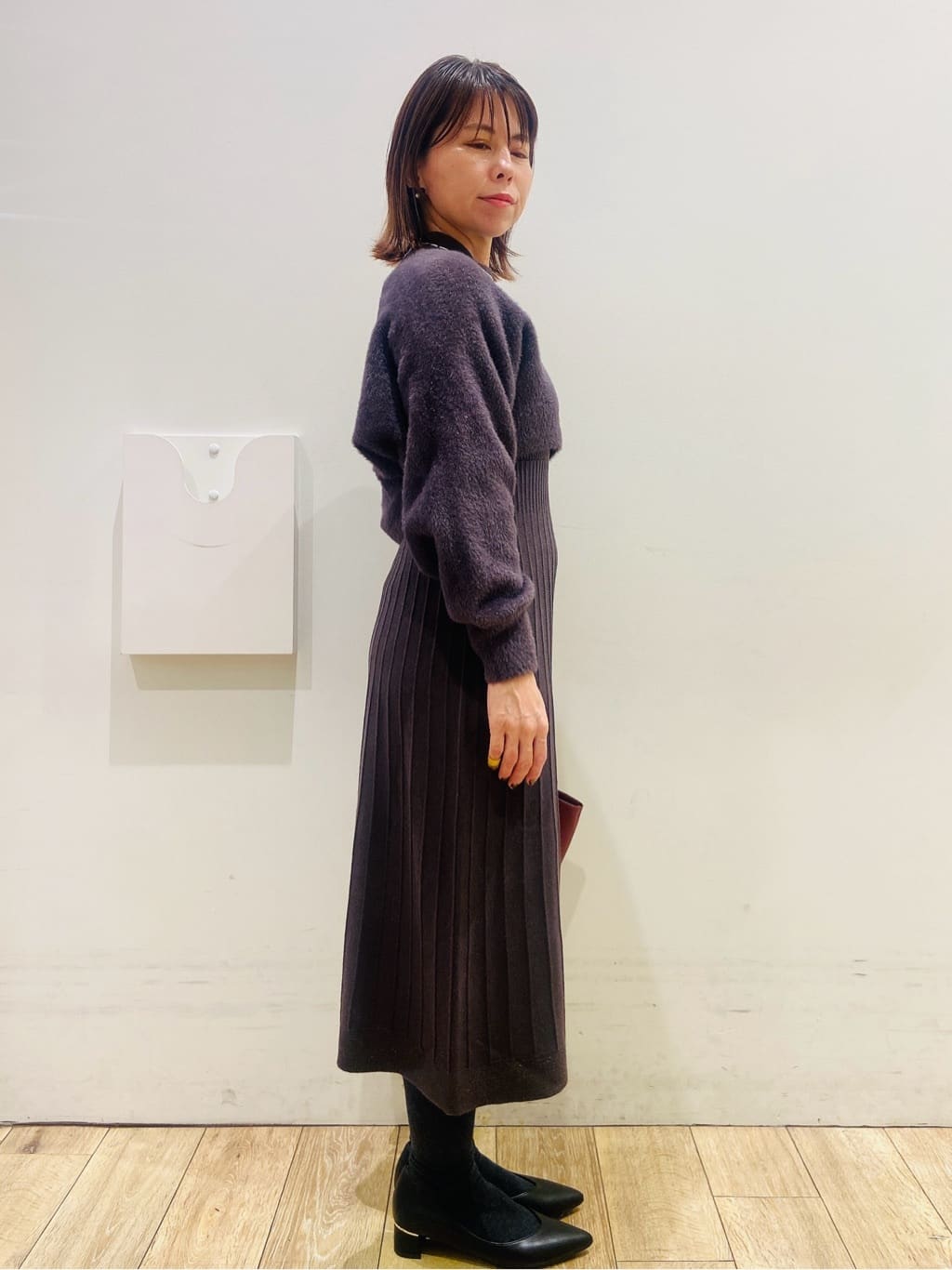 YUKOさんの「index｜【軽量／2WAY／通勤対応】フロントベルトデザインミドルトートバッグ」を使ったコーディネート