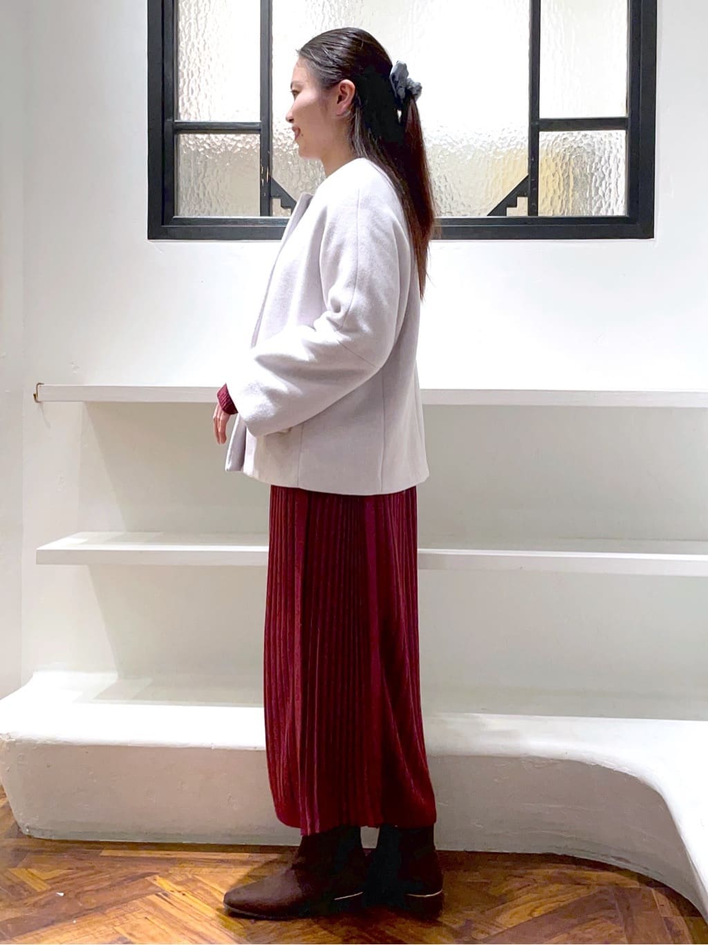 あんりさんの「grove｜【ウール混】軽やかに羽織れるショートコート」を使ったコーディネート