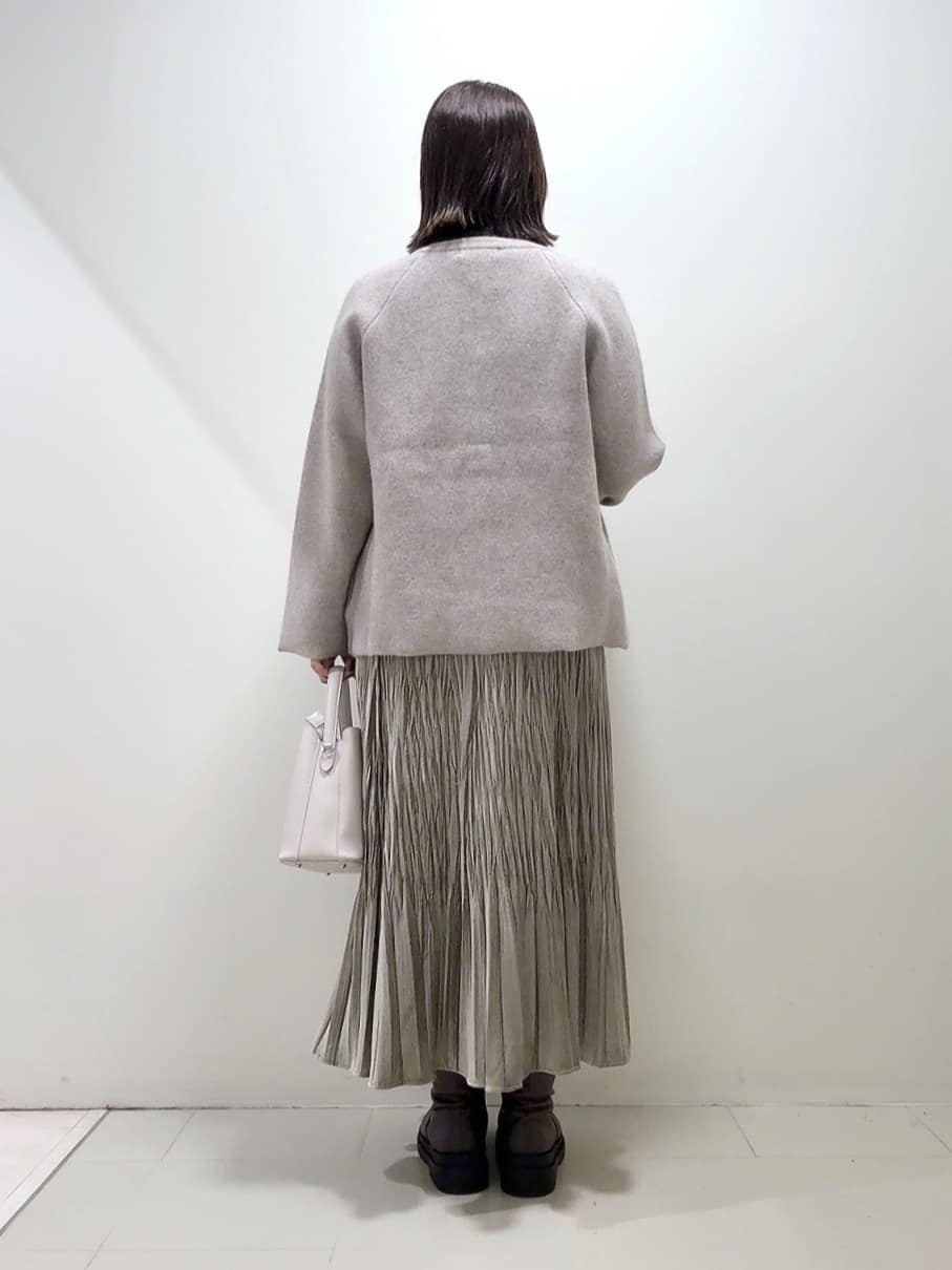 YUIさんの「UNTITLED｜【軽アウター/ミドル丈】ウールニットコーディガン」を使ったコーディネート
