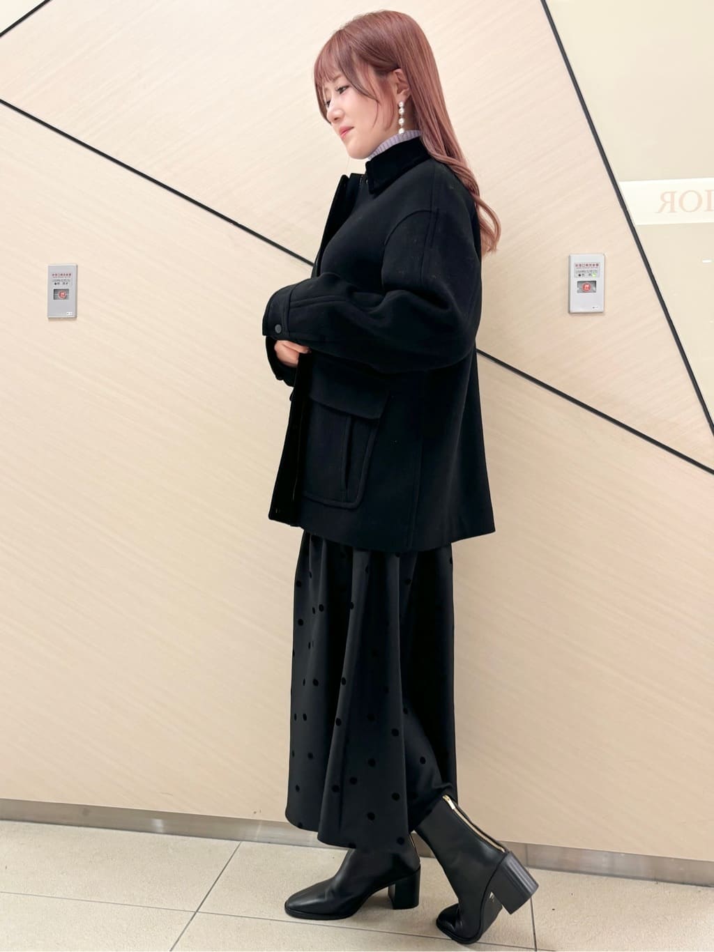 Rinaさんの「DRESSTERIOR｜ウールハンティングブルゾン」を使ったコーディネート