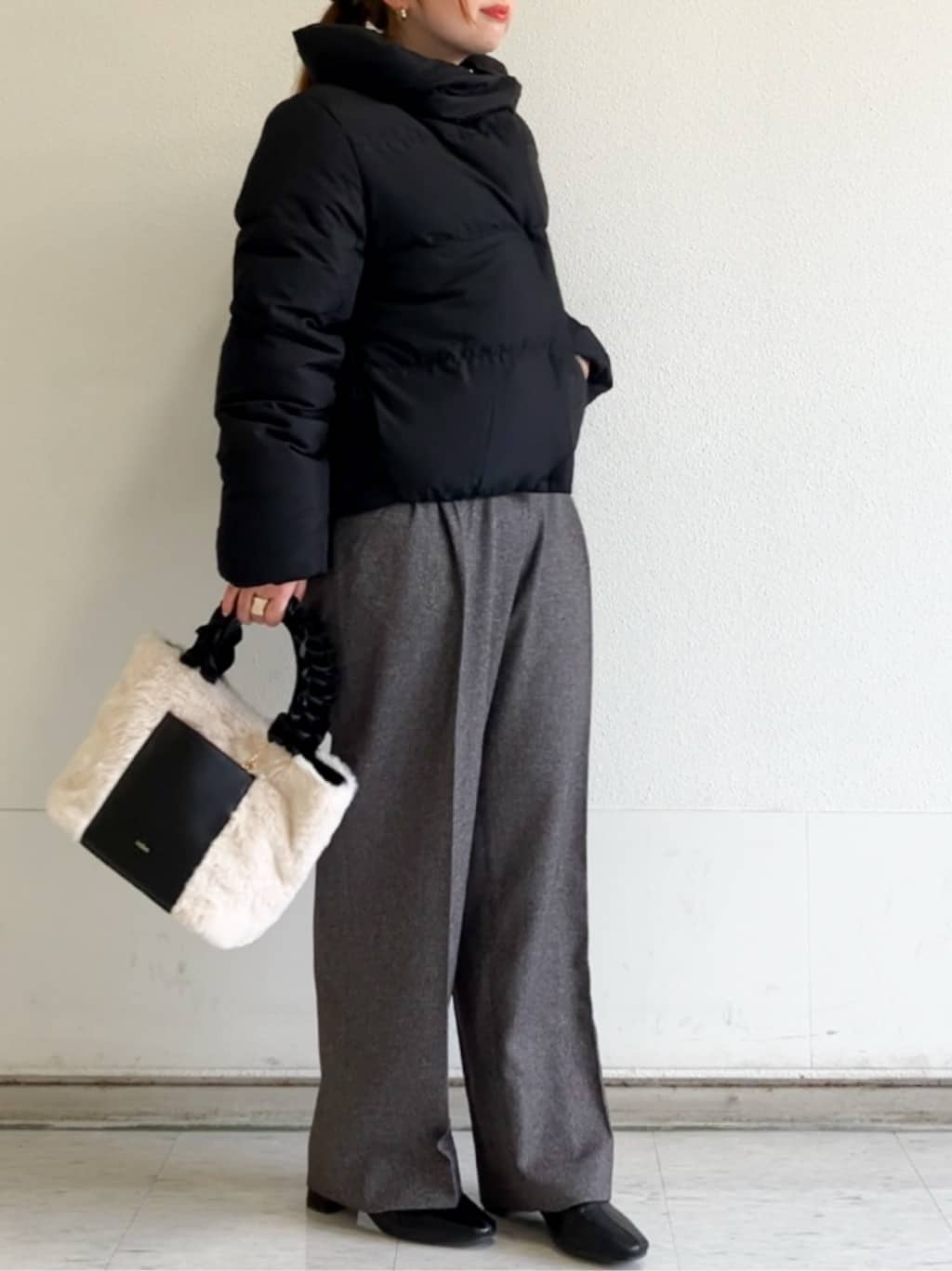 MIPPOさんの「index｜KAWADAダウンショートコート【撥水／洗濯機OK／静電気防止裏地】《XS～LL》」を使ったコーディネート