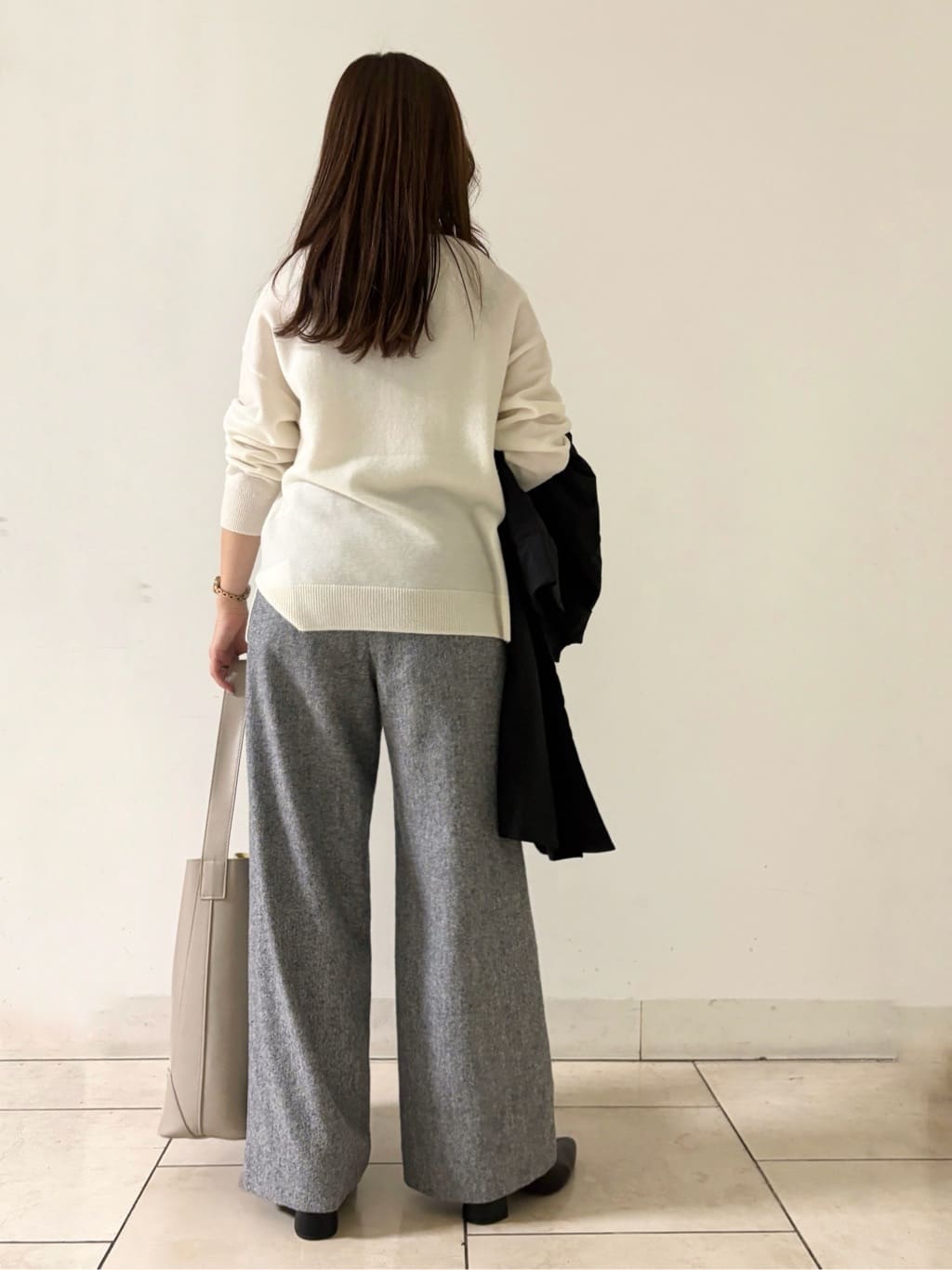 kahoさんの「INDIVI｜【超軽量／蓄熱】ライトパフチェスターコート」を使ったコーディネート