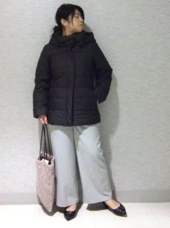 sakoさんの「Reflect｜【SS-4Lサイズ】フーデッドミドルダウンコート」を使ったコーディネート