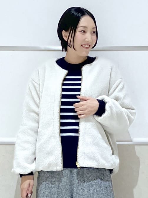 eriko さんの「Dessin｜【2WAY】リバーシブルタフタボアアウター」を使ったコーディネート