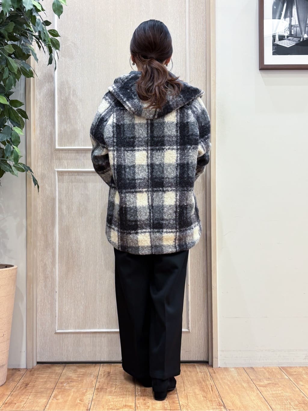 なみさんの「SHOO･LA･RUE｜【S-LL】ゆるシルエットな メランジタートルニット」を使ったコーディネート