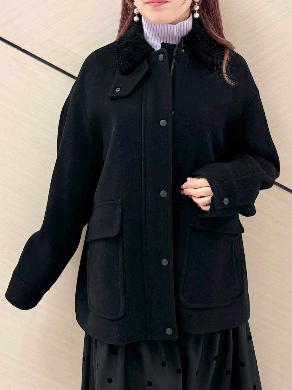 Rinaさんの「DRESSTERIOR｜ウールハンティングブルゾン」を使ったコーディネート