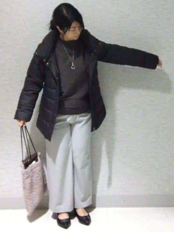 sakoさんの「Reflect｜【SS-4Lサイズ】フーデッドミドルダウンコート」を使ったコーディネート