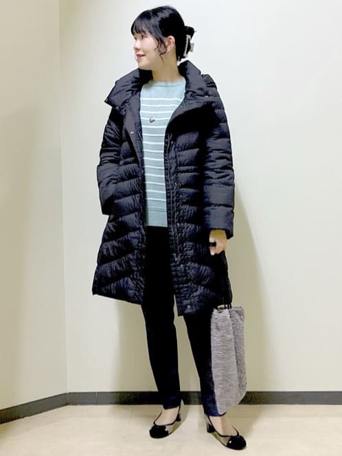  beni_gingerさんの「Reflect｜【SS-4Lサイズ／ウエスト調整可】フーデッドロングダウンコート」を使ったコーディネート