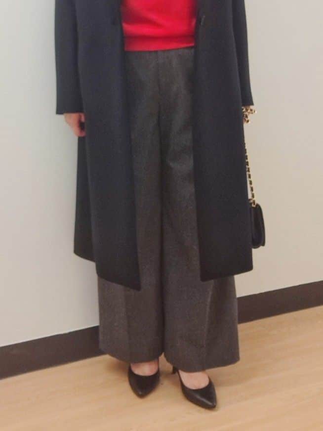 ますこさんの「UNTITLED｜【アンサンブル可/洗える】シルクウールカシミヤ ドルマンスリーブニット」を使ったコーディネート