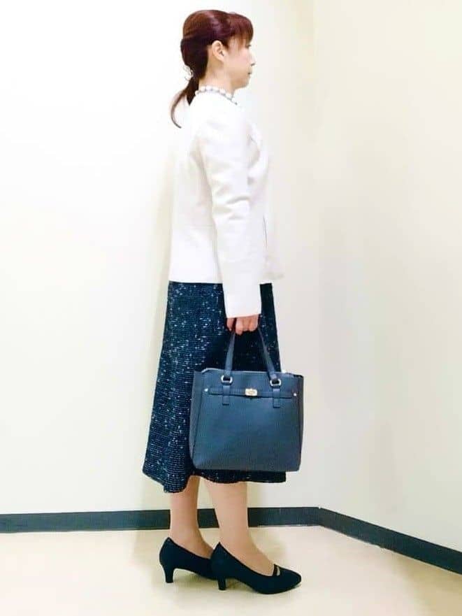 花さんの「Reflect｜【ライトアウター／通勤におすすめ◎／セットアップ可／すっきりシルエット】キレイめジャージジャケット」を使ったコーディネート