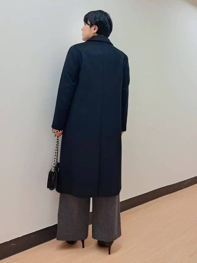 ますこさんの「UNTITLED｜【アンサンブル可/洗える】シルクウールカシミヤ ドルマンスリーブニット」を使ったコーディネート