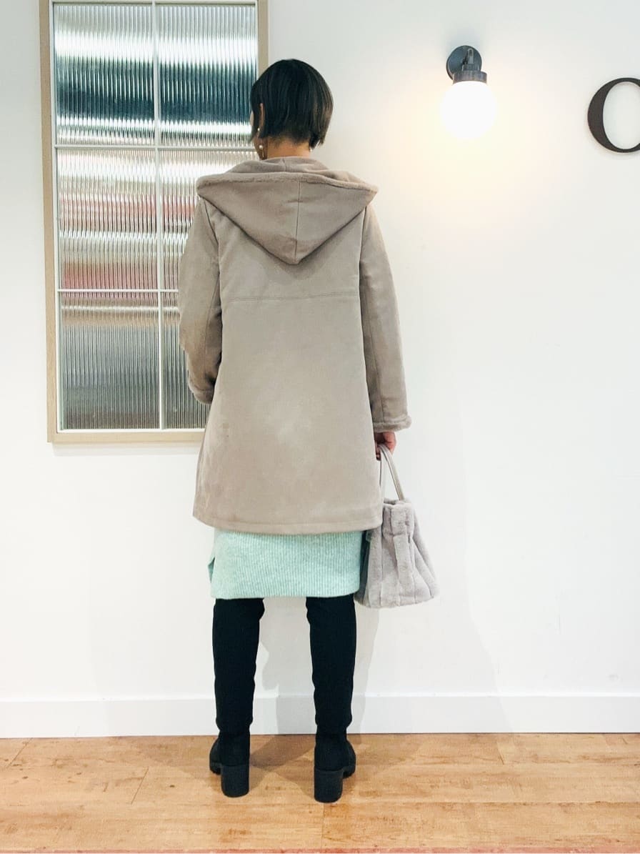 えまんさんの「SHOO･LA･RUE｜【着丈選べる】ケーブル柄ニットワンピース」を使ったコーディネート
