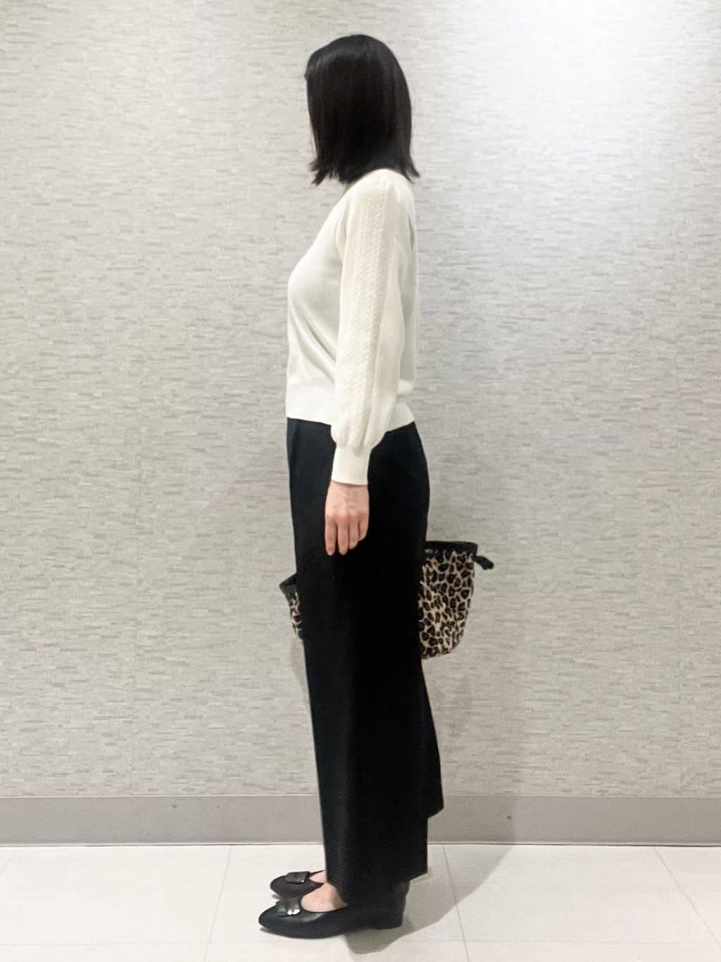 marikoさんの「Reflect｜【選べる8色／スカートにもパンツにも◎】ウール混ボートネックニット」を使ったコーディネート