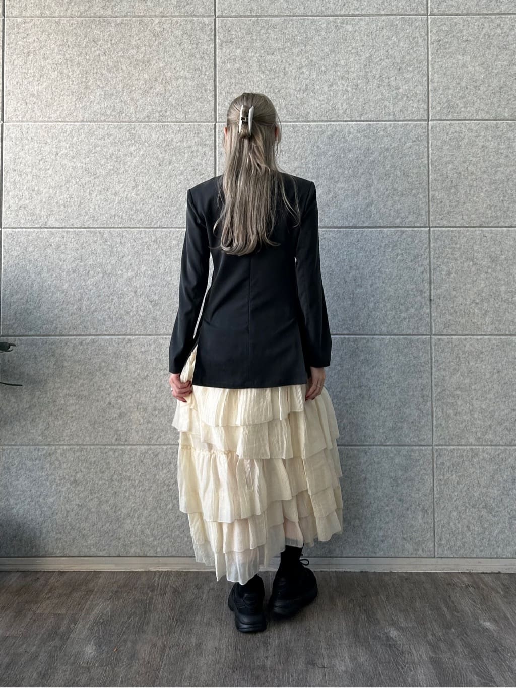 honoka Aさんの「CODE A｜power shollder mini dress」を使ったコーディネート