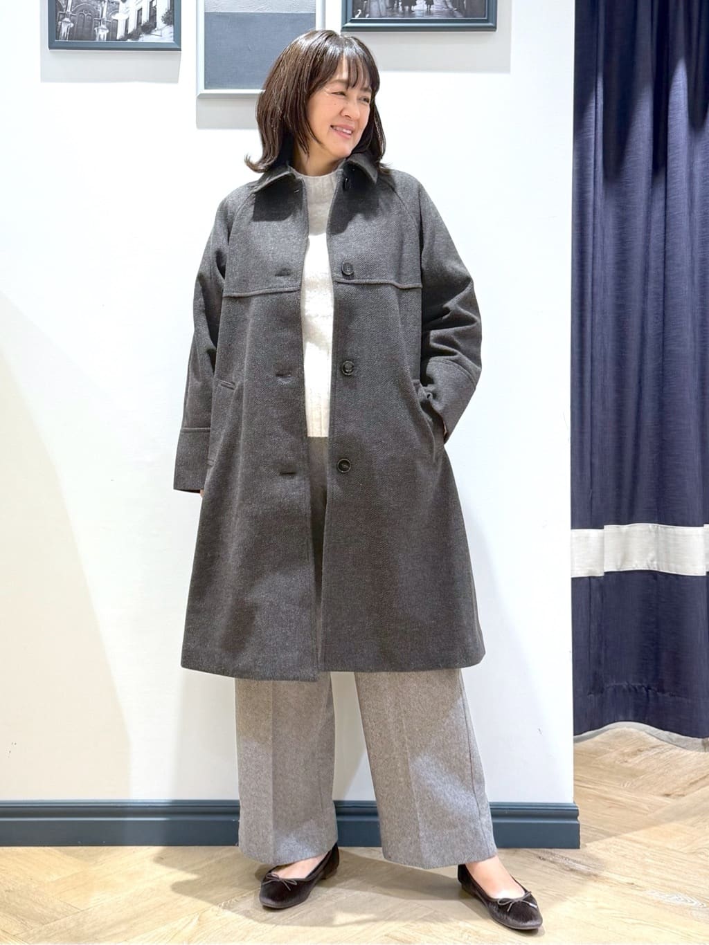 Lilyさんの「grove｜最終お値下げ！！【人間工学】つつまれフィットバレエシューズ （抗菌防臭加工裏地使用）」を使ったコーディネート