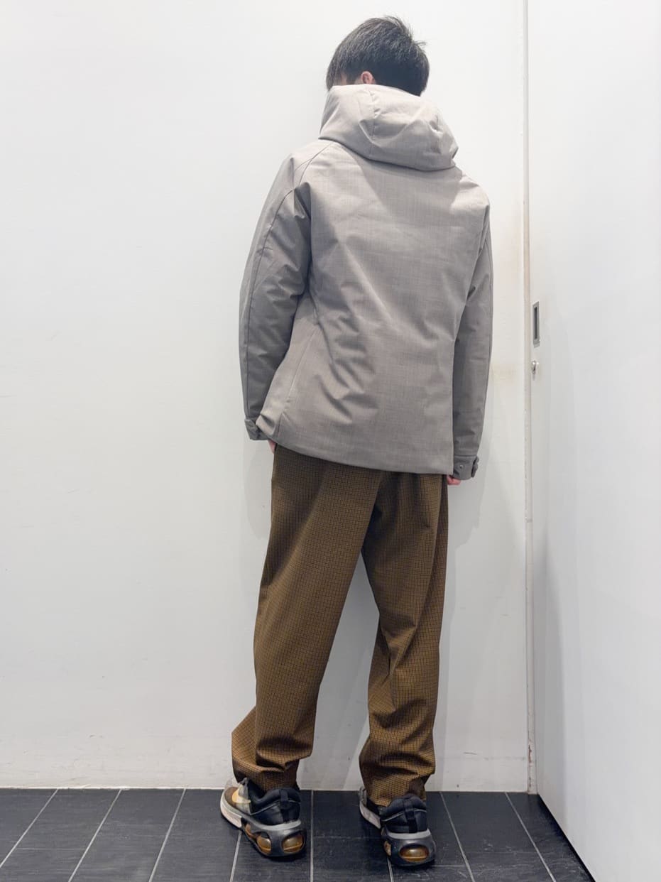 ちびちゃんさんの「THE SHOP TK｜【軽くて、暖かい】SORONA／ソロナ 中綿ブルゾン 防風/軽量/洗濯機OK/フード脱着可」を使ったコーディネート