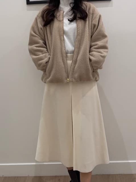 NOZOMIさんの「Dessin｜【2WAY】リバーシブルタフタボアアウター」を使ったコーディネート