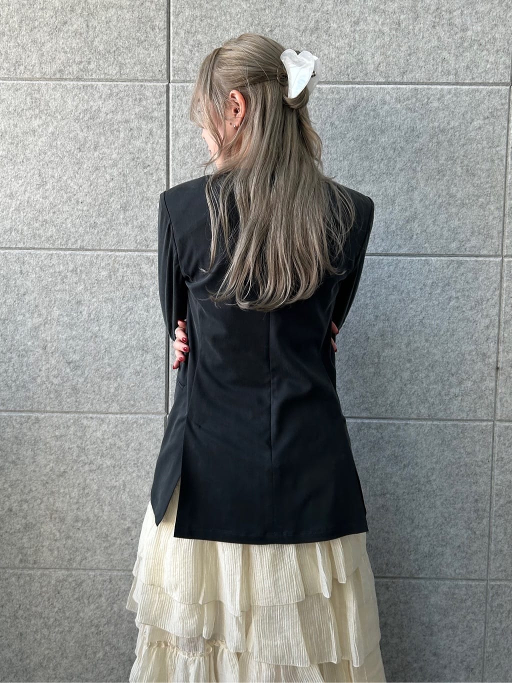 honoka Aさんの「CODE A｜power shollder mini dress」を使ったコーディネート