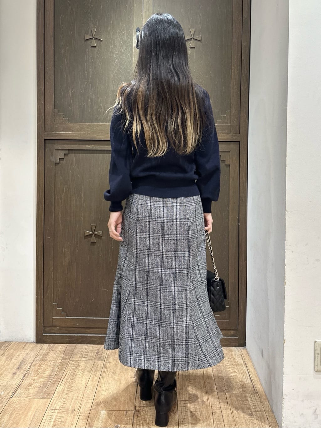 kanaさんの「index｜ラメスカラップビジューデザインニット【洗濯機OK】《6col／S～LL》」を使ったコーディネート