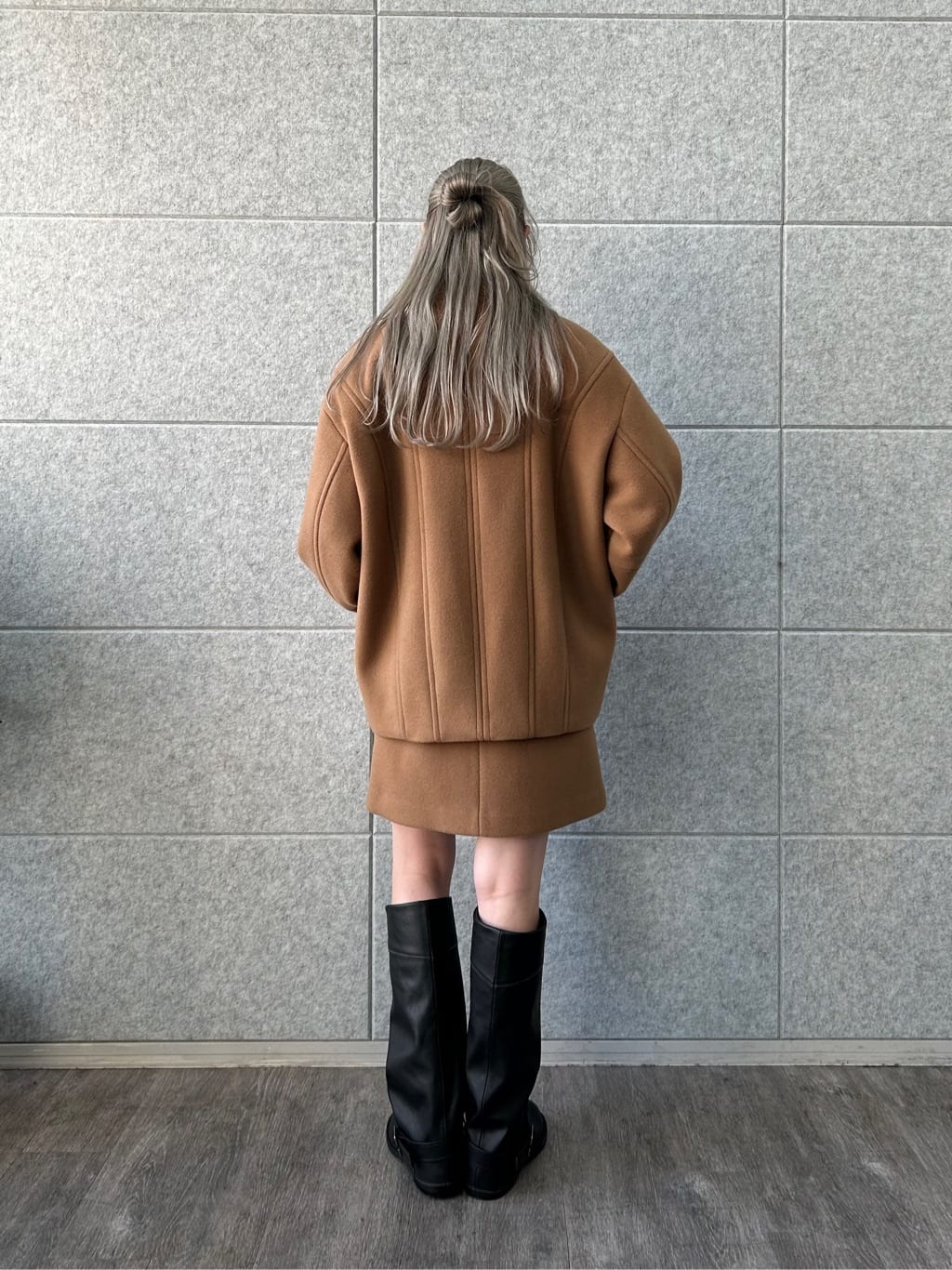 honoka Aさんの「CODE A｜wool volume short coat」を使ったコーディネート