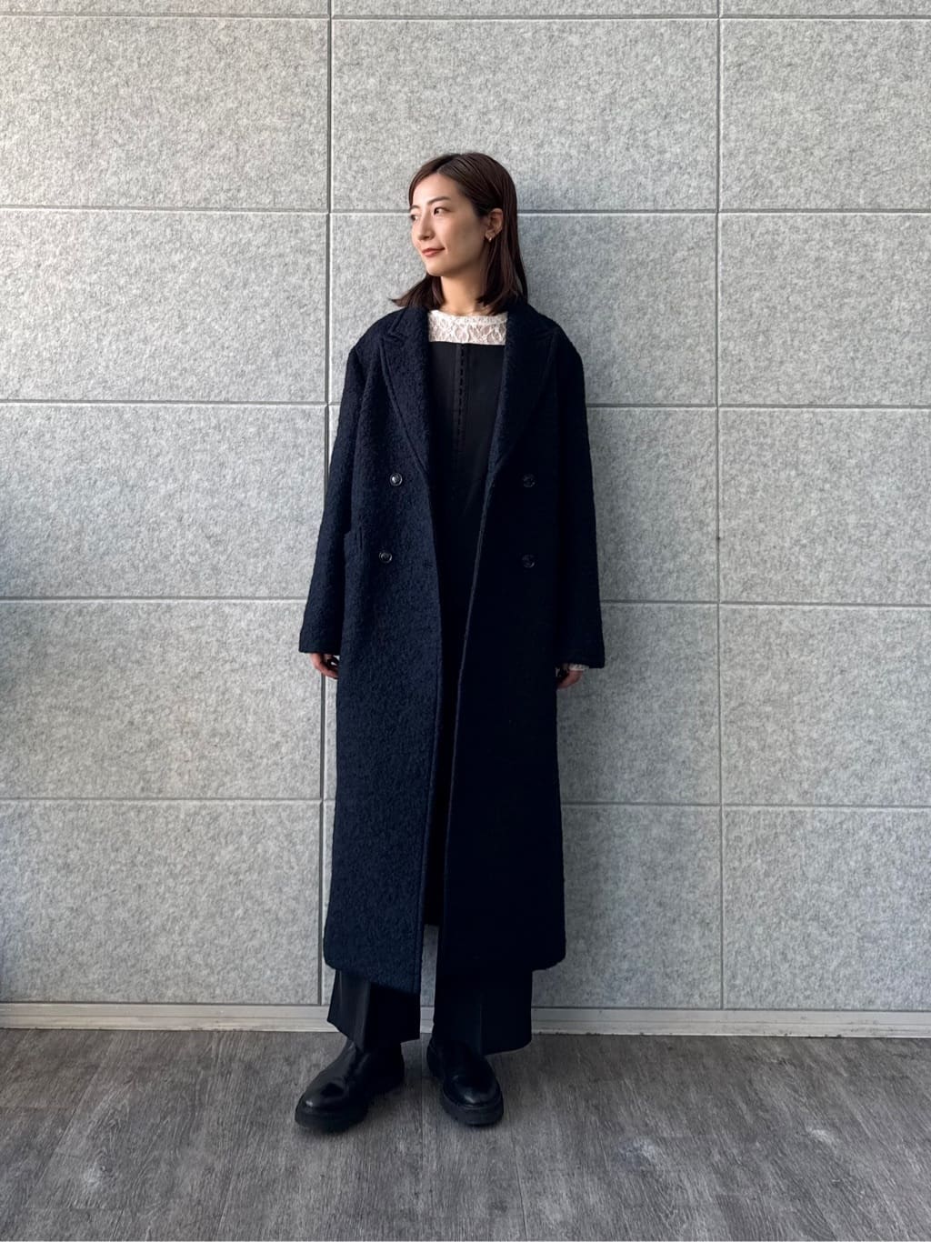 uchi__yamaさんの「CODE A｜M long coat」を使ったコーディネート
