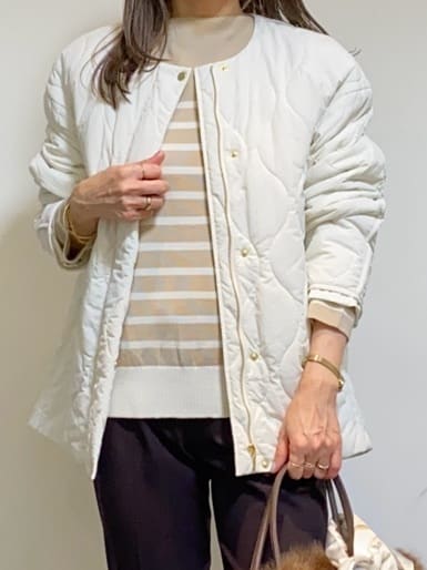 tomoさんの「UNTITLED｜【洗える】モックネックミラノリブニット」を使ったコーディネート