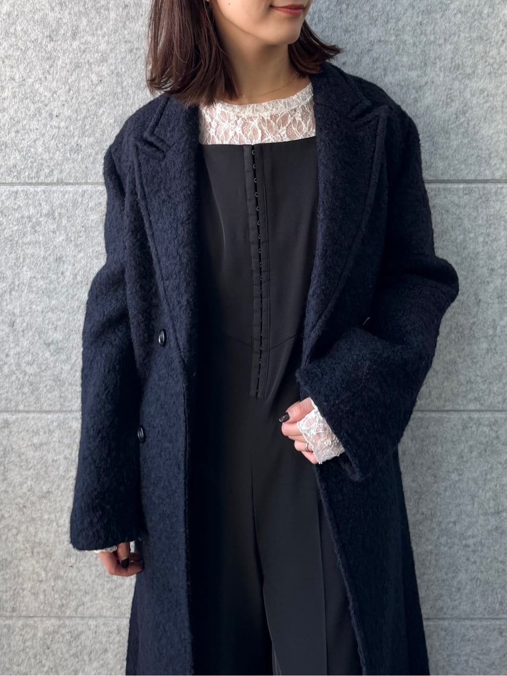 uchi__yamaさんの「CODE A｜M long coat」を使ったコーディネート
