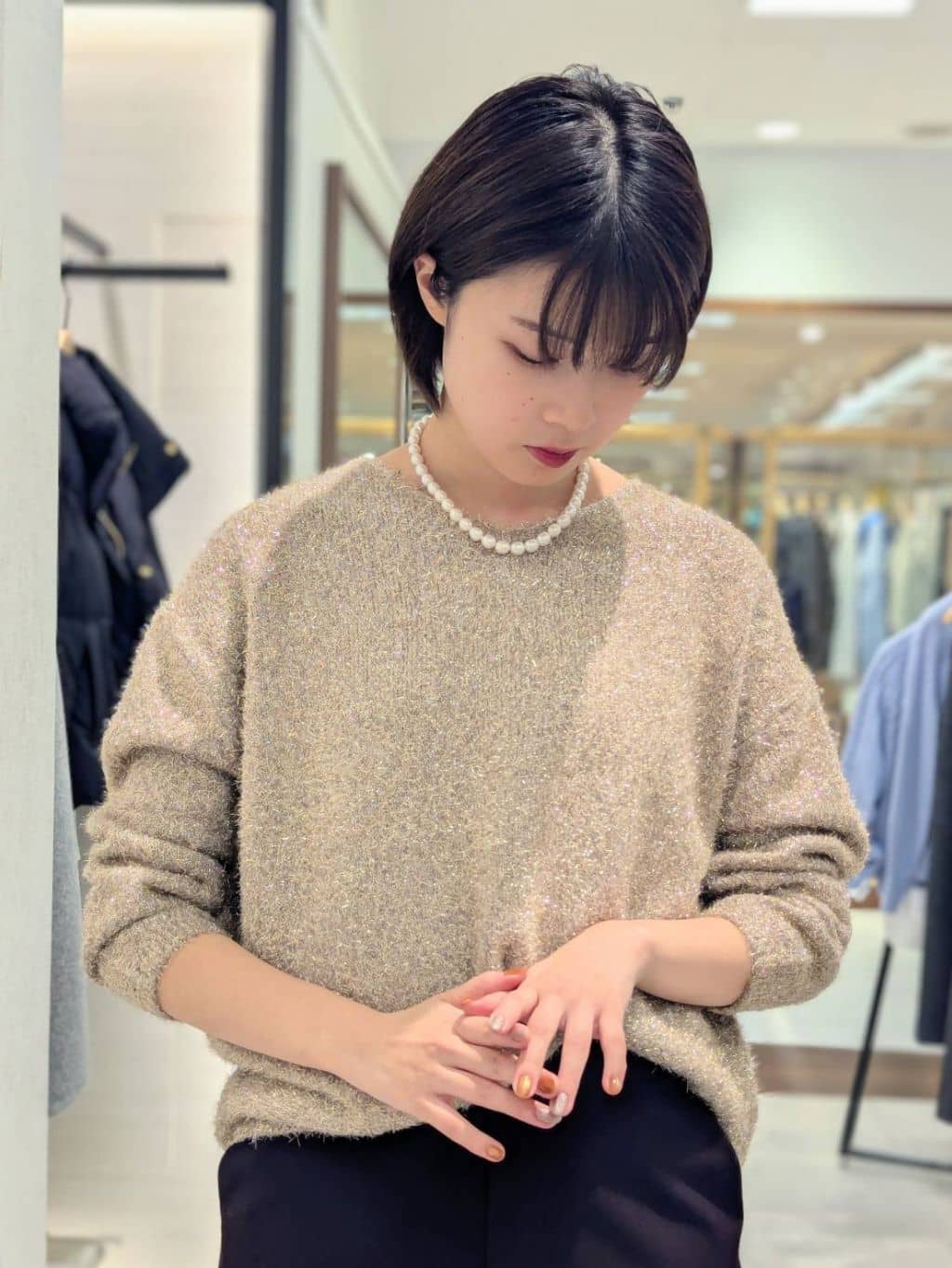 nonoさんの「UNTITLED｜【セレモニー】淡水パールショートネック」を使ったコーディネート