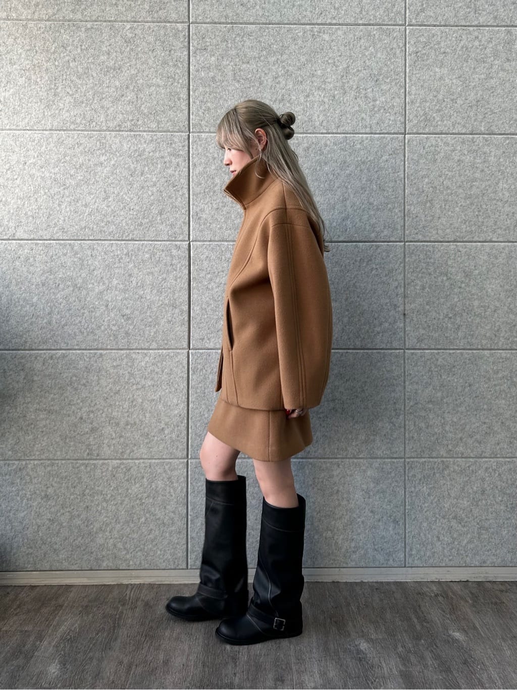 honoka Aさんの「CODE A｜wool volume short coat」を使ったコーディネート