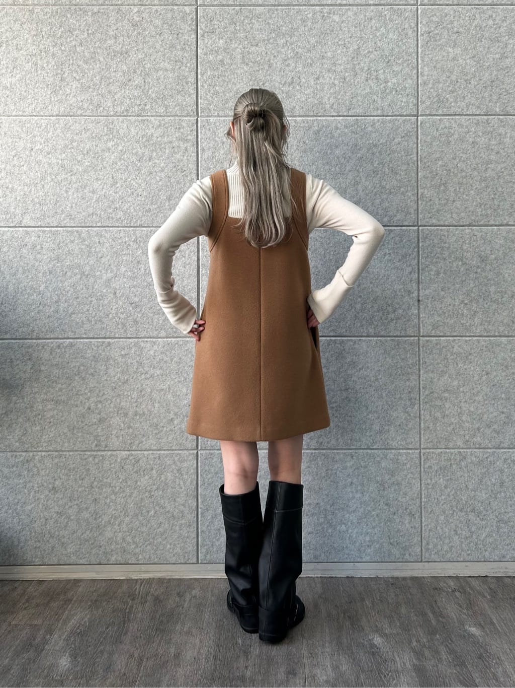 honoka Aさんの「CODE A｜wool mini dress」を使ったコーディネート