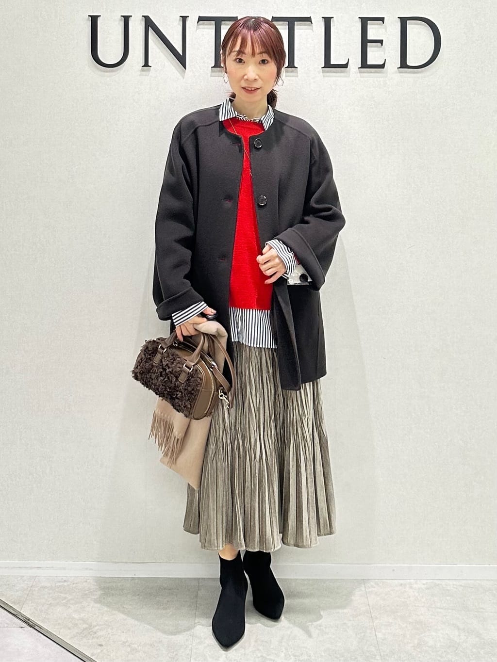 Miwaさんの「UNTITLED｜【アンサンブル可/洗える】ウールミラノリブニット」を使ったコーディネート