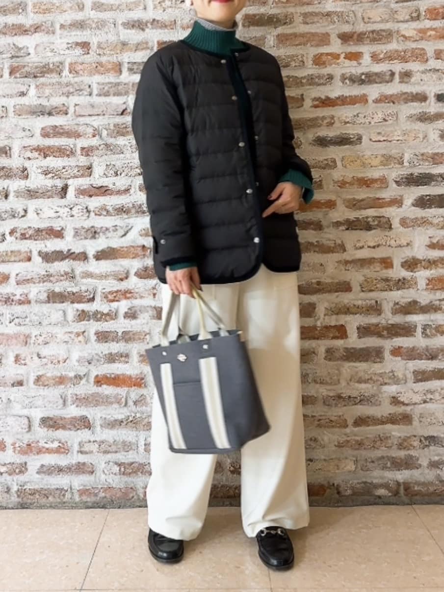 Yasucoさんの「Dessin｜【撥水・2WAY】ミュラーダウンコートミドル丈」を使ったコーディネート